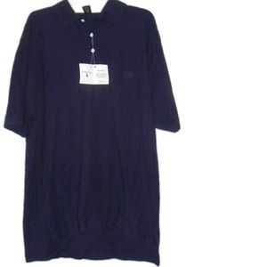 Jonathan Cpreu Navy Blue Short Sleeve  Polo Pima Cotton Shirt Men Size XL Men